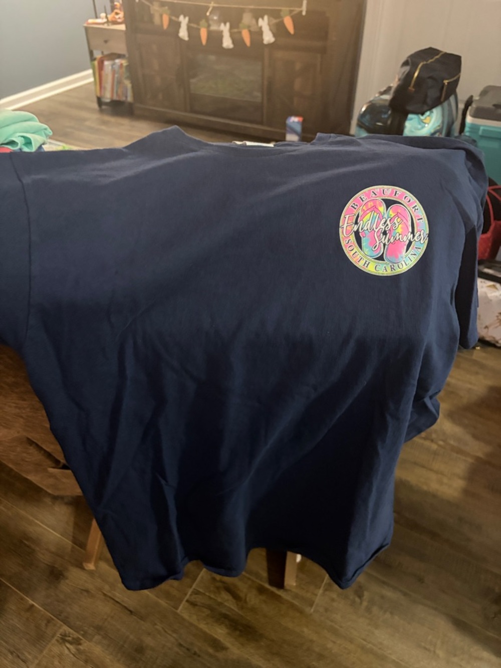 Navy Graphic Tee with Colorful 'Endless Summer' Logo